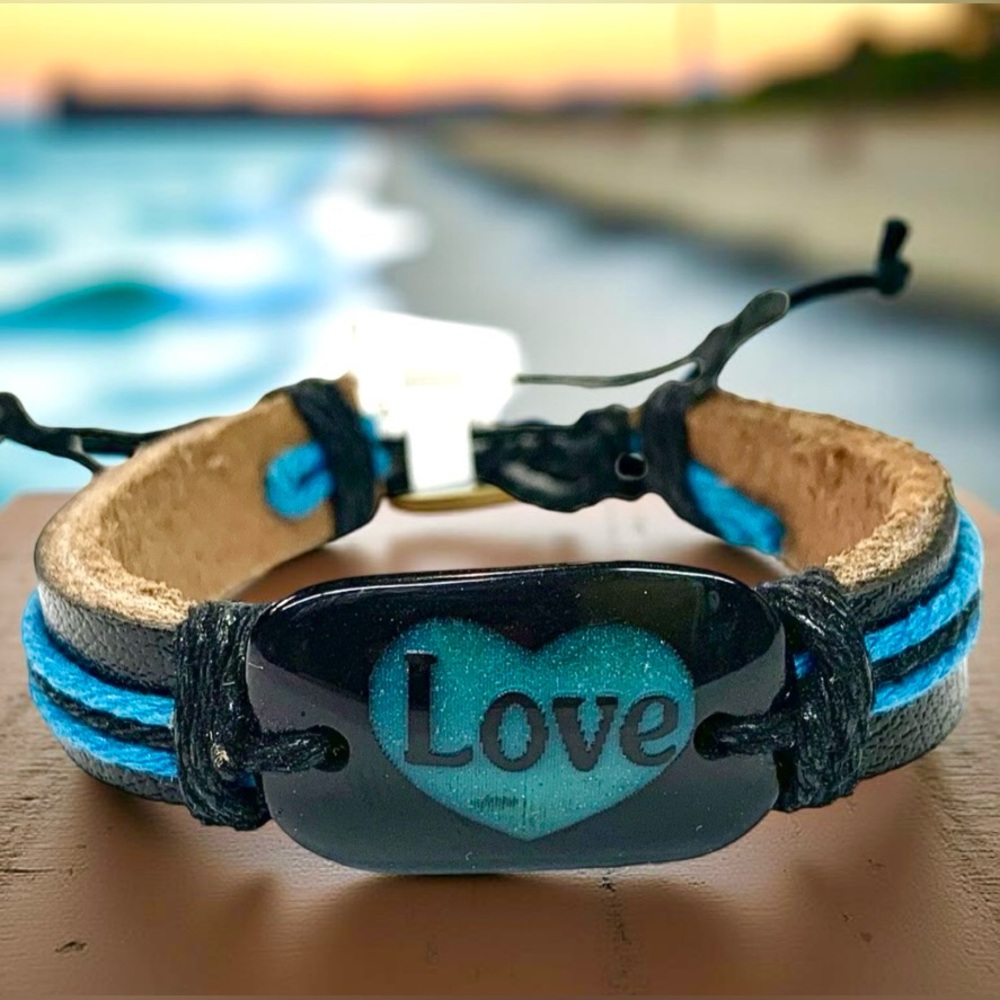 Leather Love Bracelet Adjustable
